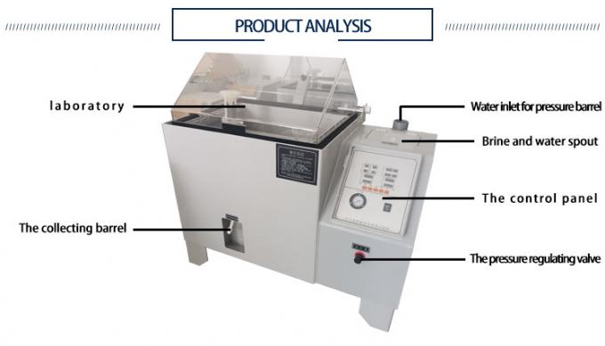 Apparecchiatura della prova di corrosione dello spruzzo di sale della camera di spruzzo della foschia del sale della nebbia dell'apparecchiatura di ASTM B117 2