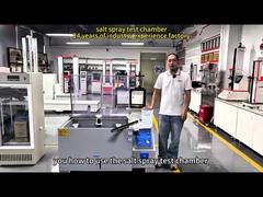 Equipaggiamento di prova dello spruzzo di sale Sistema di spruzzo a torre integralmente stampato Coperta in PVC Serbatoio di sigillo dell'acqua