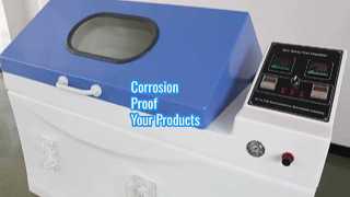 Test di resistenza alla corrosione nella camera di prova in nebbia salina