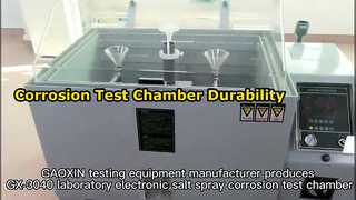 La camera di prova in nebbia salina.