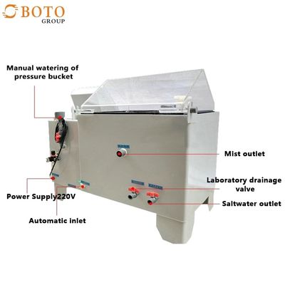 Dimensione su misura camera di prova 0.2Mpa~0.4Mpa dello spruzzo di sale di ASTM B117